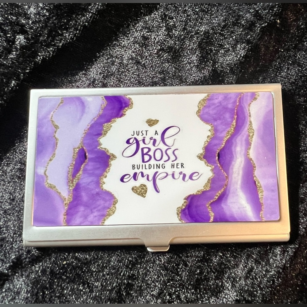 GIRL BOSS - Boss Up Your Networking: Custom Business Card Holders!